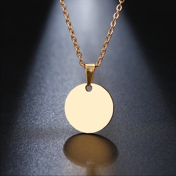 SINGLE COIN ♡ Stainless Steel Necklace - Picture 2 of 7